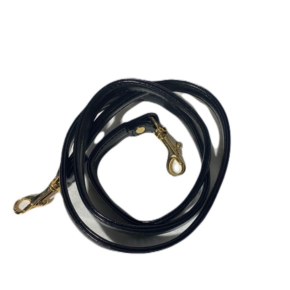 NWOT Belle Rose Leather Black with Brown Trim Hand Purse - Picture 5 of 7